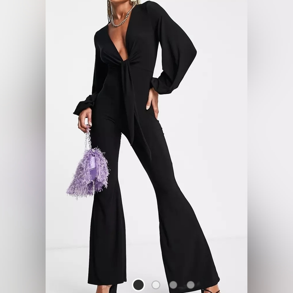 Flare leg jumpsuit